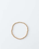 4mm gold filled beaded bracelet on stretch cord